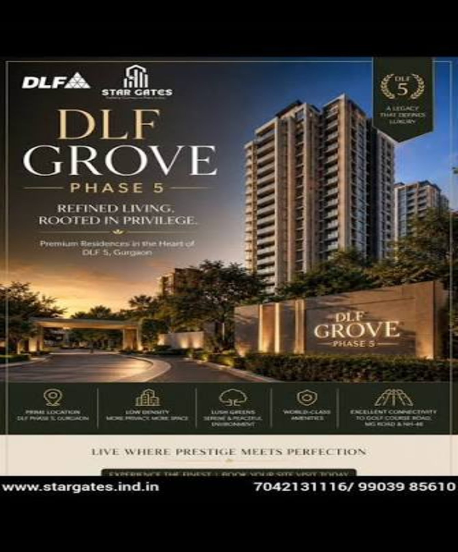 DLF The Grove: 4 BHK Independent Floors in DLF Phase 5, Gurgaon