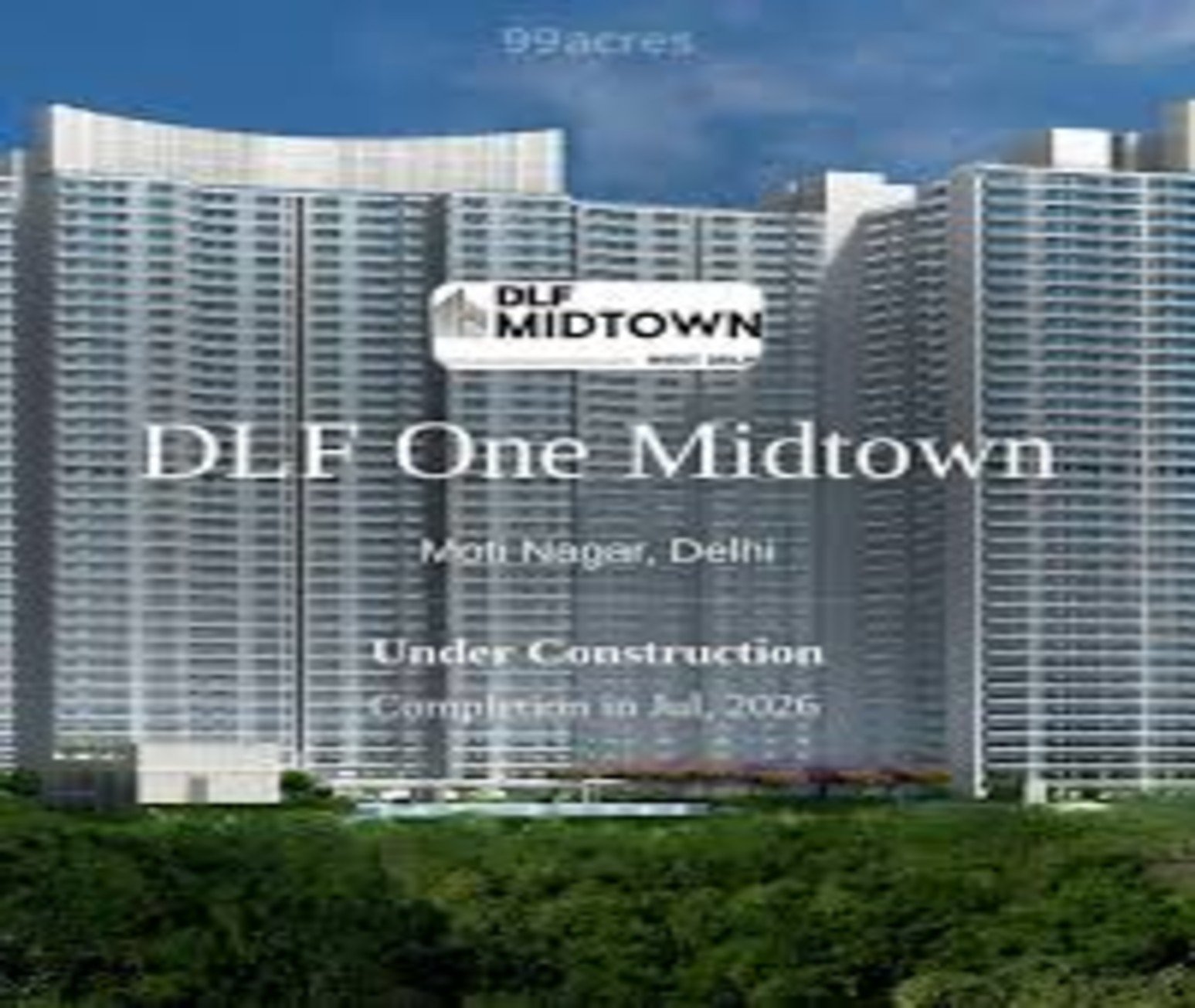 DLF One Midtown: 2, 3 & 4 BHK Flats in Moti Nagar, Delhi